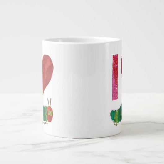 Ich Liebe die sehr hungrige Raupe Jumbo-Tasse (Vorderseite)