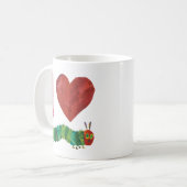 Ich Liebe die sehr hungrige Raupe Kaffeetasse (Vorderseite Links)
