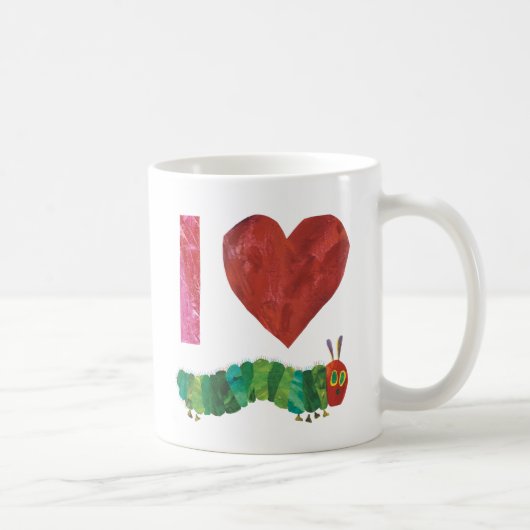 Ich Liebe die sehr hungrige Raupe Kaffeetasse (Rechts)