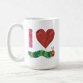 Ich Liebe die sehr hungrige Raupe Kaffeetasse (Links)