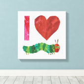 Ich Liebe die sehr hungrige Raupe Leinwanddruck (Insitu (Holzboden))