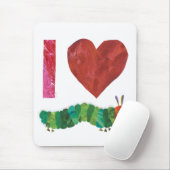 Ich Liebe die sehr hungrige Raupe Mousepad (Mit Mouse)