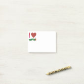 Ich Liebe die sehr hungrige Raupe Post-it Klebezettel (Auf Schreibtisch)