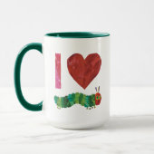 Ich Liebe die sehr hungrige Raupe Tasse (Links)