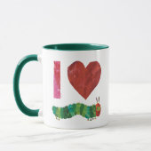 Ich Liebe die sehr hungrige Raupe Tasse (Links)