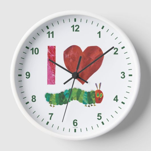 Ich Liebe die sehr hungrige Raupe Uhr (Vorderseite)