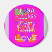 Ich Liebe die Staaten: Stärker zusammenarbeiten Magnet (Vorne)