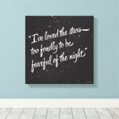 Ich liebe die Sterne Leinwanddruck (Insitu (Holzboden))