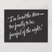 Ich liebe die Sterne Postkarte (Vorderseite)