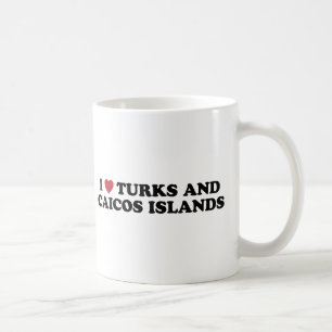 Ich liebe die Turks- und Caicosinseln Kaffeetasse