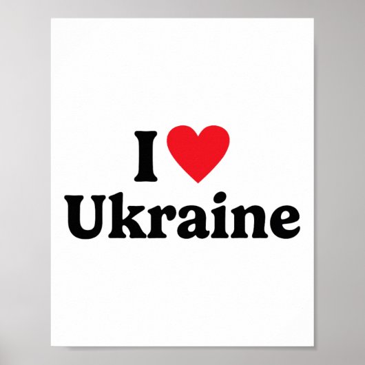 Ich liebe die Ukraine 1 Poster (Vorne)