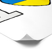Ich liebe die Ukraine Poster (Ecke)