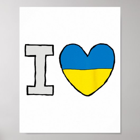 Ich liebe die Ukraine Poster (Vorne)