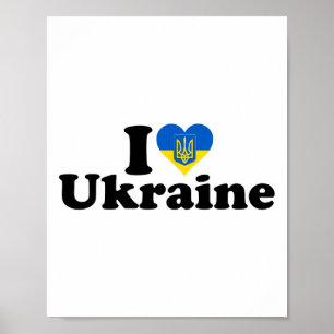 Ich liebe die Ukraine Ukrainischer Stolz Wurzeln U Poster