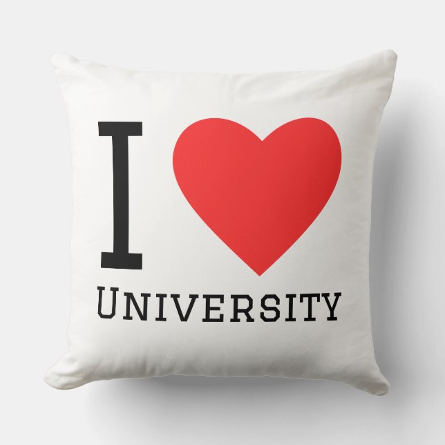Ich liebe die Universität  Kissen (Vorderseite)
