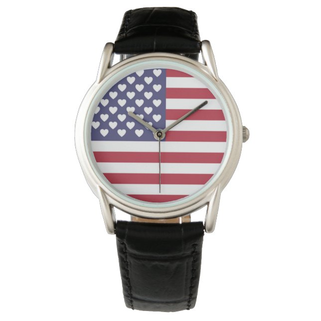 ICH LIEBE DIE USA ARMBANDUHR (Vorderseite)