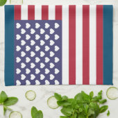 ICH LIEBE DIE USA GESCHIRRTUCH (Gefaltet)