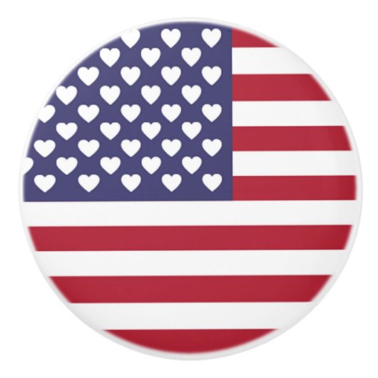 ICH LIEBE DIE USA KERAMIKKNAUF (Vorderseite)