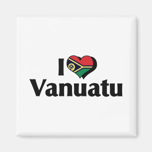 Ich liebe die Vanuatu-Flagge Magnet