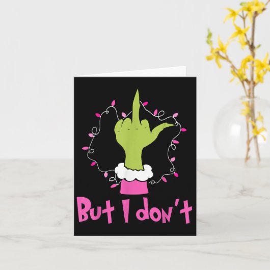 Ich Liebe, die Weihnachts-Shirts passt, aber ich k Karte (Gelbe Blume)