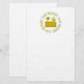 Ich Liebe die Wüste Briefpapier (Vorne/Hinten)