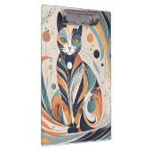 Ich Liebe diese minimalistische Vektorkatzenkunst Klemmbrett (Rechts)