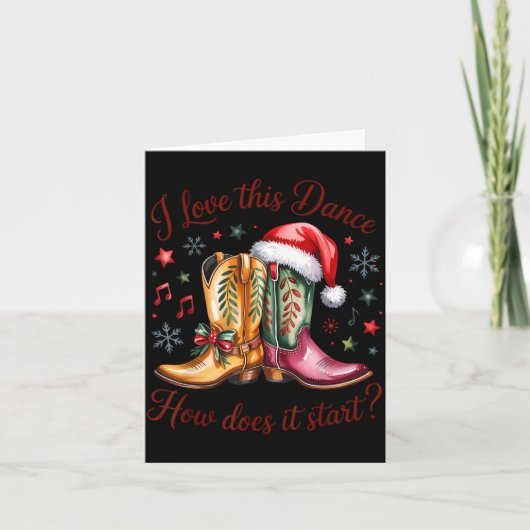 Ich liebe diesen Tanz Wie geht die Start Line Danc Karte (Vorderseite)