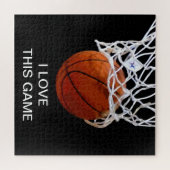 Ich Liebe Dieses Spiel Basketball Kunstsport Puzzle (Horizontal)