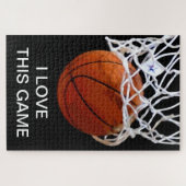 Ich Liebe Dieses Spiel Basketball Kunstsport Puzzle (Horizontal)