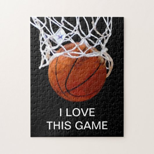Ich Liebe Dieses Spiel Basketball Kunstsport Puzzle (Vertikal)