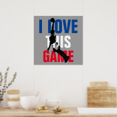 Ich Liebe Dieses Spiel Basketball Motivierend Poster (Küche)