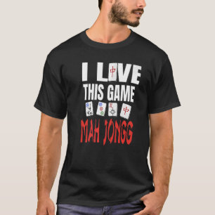 Ich Liebe dieses Spiel Mah Jongg Spaß spielen Mah T-Shirt