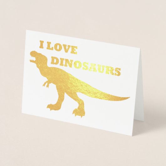 Ich Liebe Dinosaurier! Folienkarte (Vorderseite)