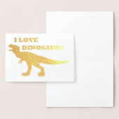 Ich Liebe Dinosaurier! Folienkarte (Anzeige)