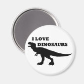 Ich Liebe Dinosaurier! Magnet (Vorderseite/Rückseite)