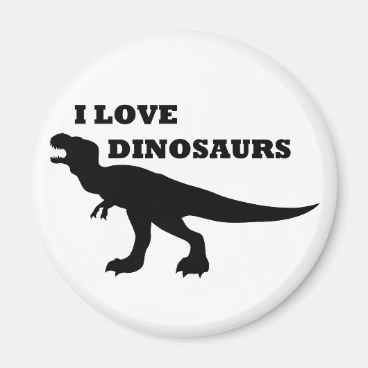 Ich Liebe Dinosaurier! Magnet (Vorne)