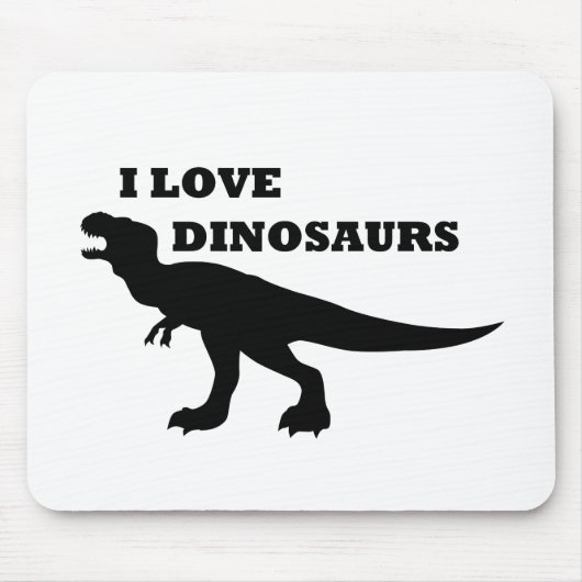 Ich Liebe Dinosaurier! Mousepad (Vorne)