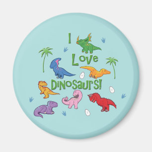 Ich Liebe Dinosaurier! (Niedlich) Magnet