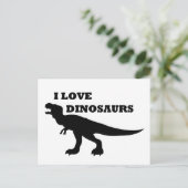 Ich Liebe Dinosaurier! Postkarte (Stehend Vorderseite)