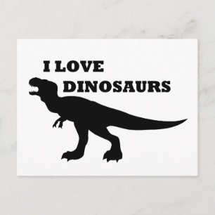 Ich Liebe Dinosaurier! Postkarte