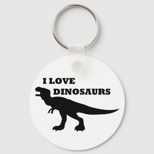 Ich Liebe Dinosaurier! Schlüsselanhänger (Vorderseite)