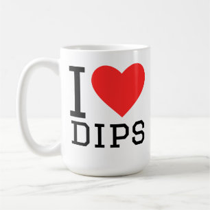 Ich liebe Dips Kaffeetasse