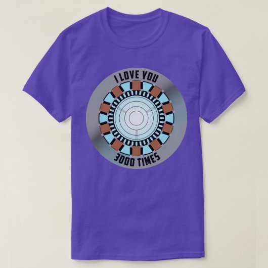 ICH LIEBE DIR 3000 MAL T-Shirt (Design vorne)