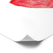 Ich Liebe dir Aquarell-Poster Poster (Ecke)