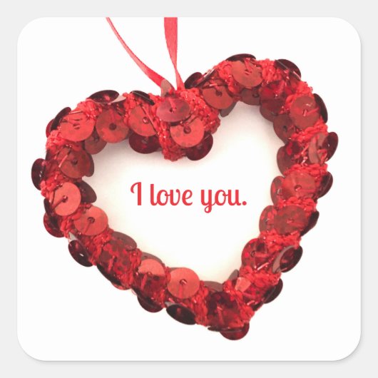 Ich Liebe dir Aufkleber (Vorderseite)