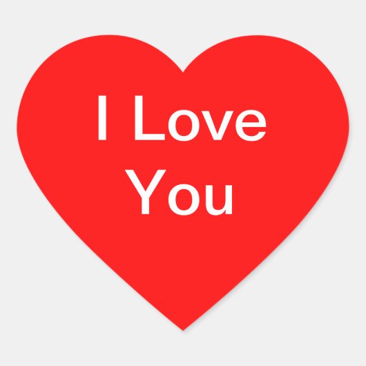 Ich Liebe dir Aufkleber (Vorderseite)