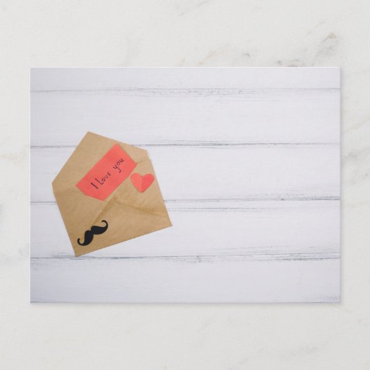 Ich Liebe dir Daddy Postkarte (Vorderseite)