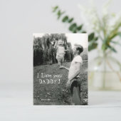 Ich Liebe dir Daddy Postkarte (Stehend Vorderseite)
