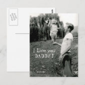 Ich Liebe dir Daddy Postkarte (Vorne/Hinten)