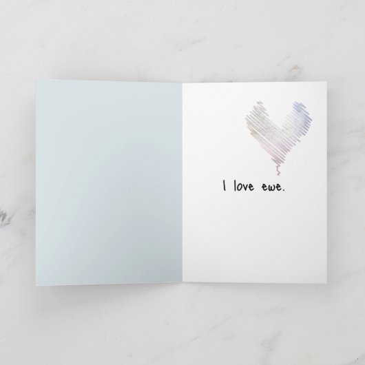 Ich Liebe dir das große Ewe Karte (Innenseite)
